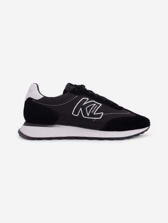 Karl Lagerfeld Black Kairo Kl Sidetrim Lo Mix Sneakers