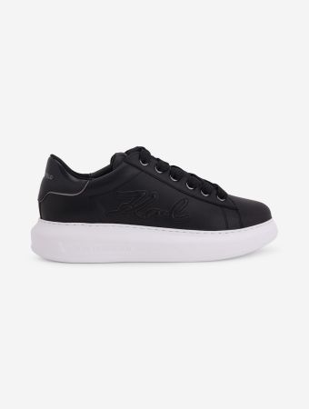 Karl Lagerfeld Black Kapri Mens Signia Patch Embro Sneakers