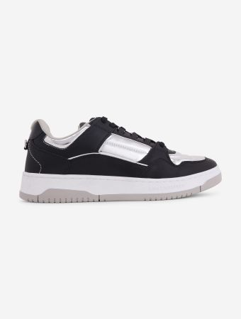 Karl Lagerfeld Black With Silver Krew Lo Lace 2.0 Sneakers
