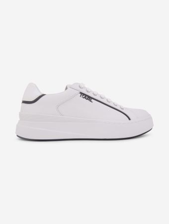 Karl Lagerfeld White Kronos Lo Lace Sneakers