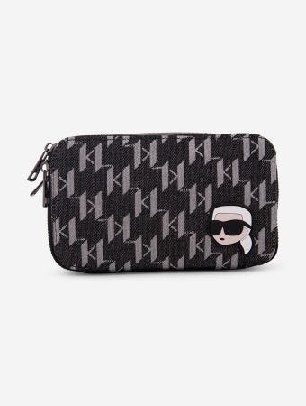 Karl Lagerfeld Black Brown Travel Bag
