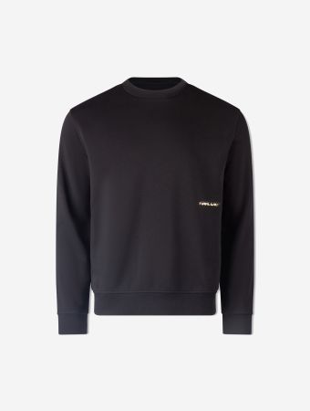 Karl Lagerfeld Gold Black Sweat Crewneck