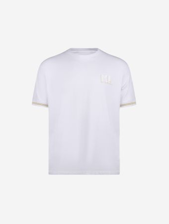 Karl Lagerfeld Gold White T Shirt Crewneck