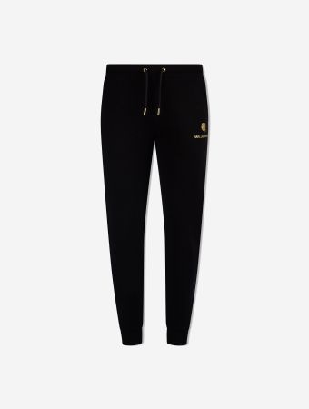 Karl Lagerfeld Gold Black Sweat Pants