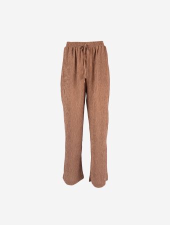 The Giving Movement Dark Camel Crinkle Pants