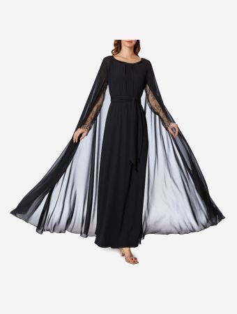 Eleganza La Mode Black Maxi Dress