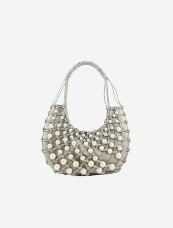 Rosantica Grey Ostrica Nodi Handbag