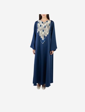 Intricate Embellished Neck Dress