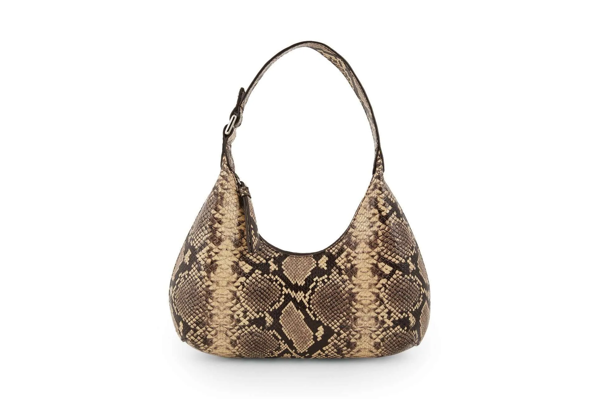 By Far Mocha Baby Amber Snake Print Leather Bag : OS | Galeries ...